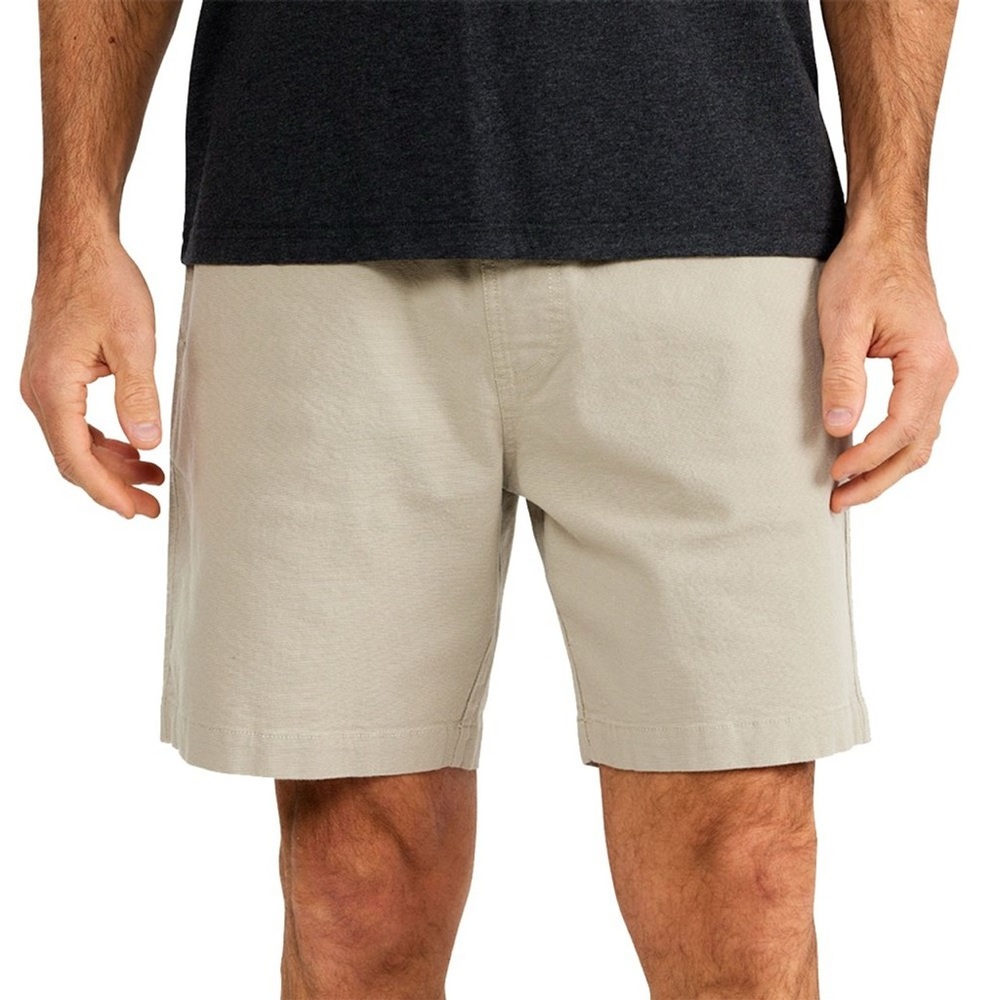 NEW Free Fly Apparel Stretch Canvas 7" Short Stone Khaki Men's Size Large